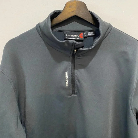 Rossingnol Mens Long Sleeve Top in Dark Slate Ski Layering Shirt Size XL - Picture 3 of 16